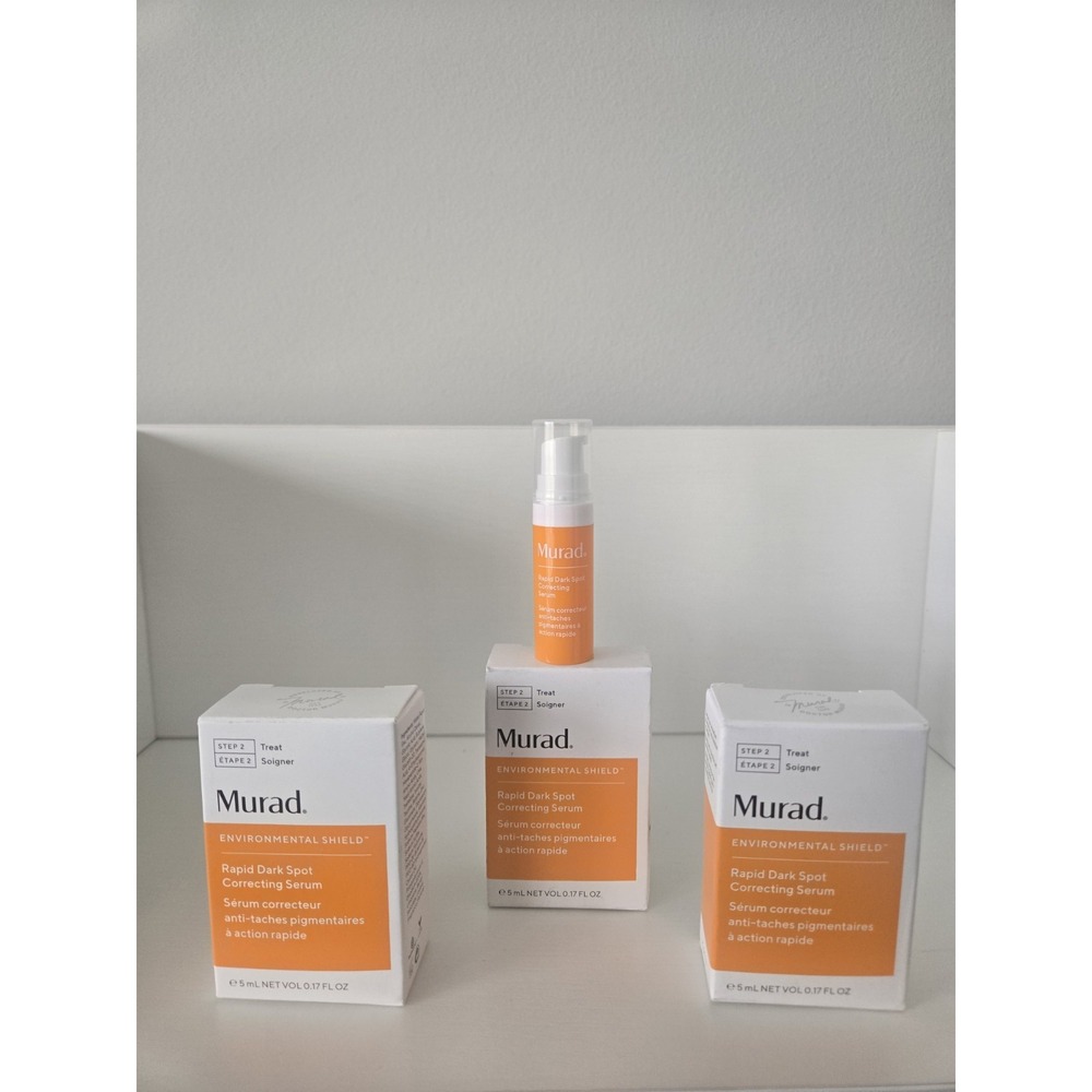Murad Environmental Shield Rapid Dark Spot Correcting Serum 0.17 fl oz-Lot Of 3